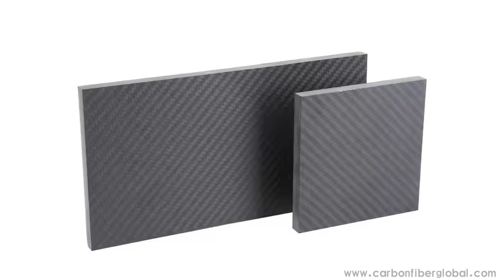 High Strength 3K Twill Woven Carbon Fiber Plate Sheet: 1mm, 2mm, 3mm, 5mm, 10mm